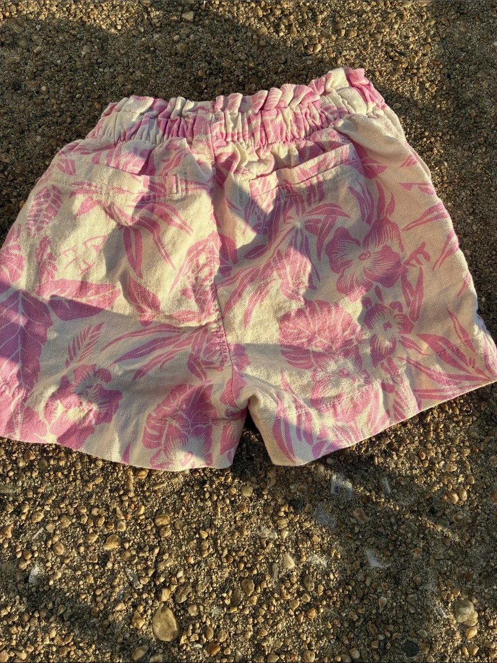 Baby Gap Pink Floral Cotton Shorts 3T